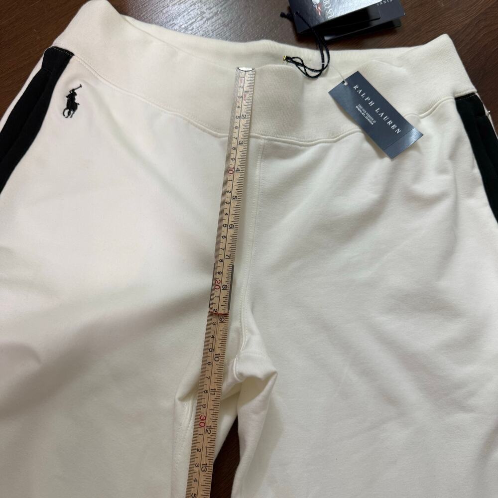 Ralph Lauren NWT Women's Tennis US Open Wide Leg Sweatpants White Sz L - Picture 4 of 9